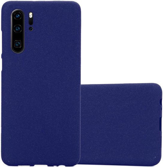 Coque Cadorabo pour Huawei P30 PRO en BLEU FONCÉ FROST - Coque de protection en silicone TPU souple