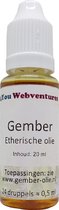 Pure etherische gemberolie - 20 ml - etherische gember olie - essentiële gemberolie