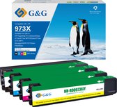 G&G Huismerk Inktcartridge Alternatief voor HP 973X - Multipack Hoge Capaciteit