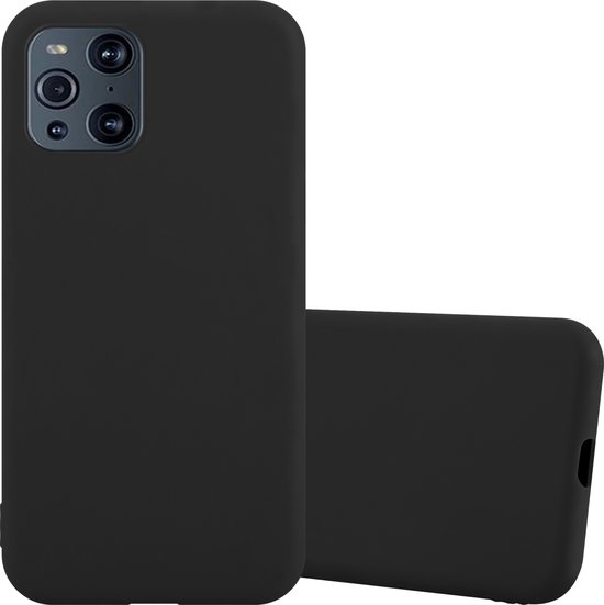 Coque Cadorabo pour Oppo FIND X3 PRO en CANDY BLACK - Coque de protection en silicone TPU souple