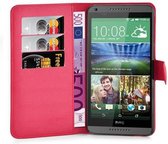 Étui Cadorabo pour HTC Desire 820 en ROUGE CARMINE - Housse de protection avec fermeture magnétique, fonction support et poche pour cartes Book Case Cover Etui
