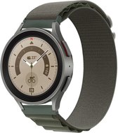 Bandje Voor Garmin Vivoactive / Vivomove Nylon Alpine Band - Groen - Maat: 22mm - Horlogebandje, Armband