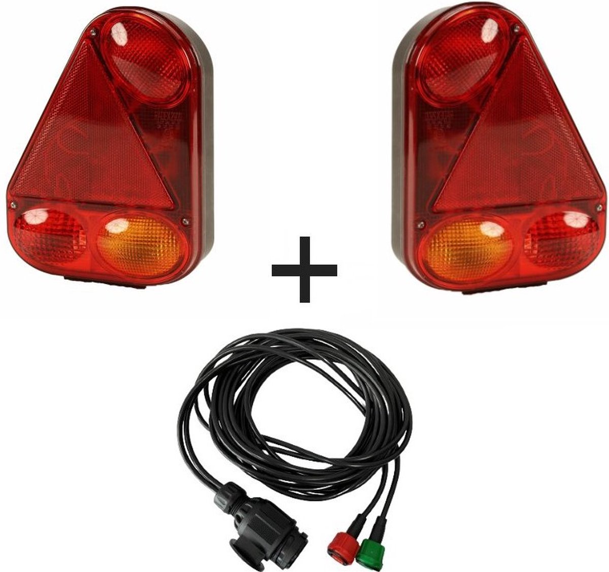 BTP - Achterlichtset 2900/10 - Radex - 5 meter - 13 polig