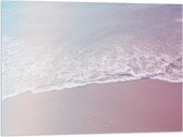Vlag - Regenboog Gloed over Zee - 80x60 cm Foto op Polyester Vlag