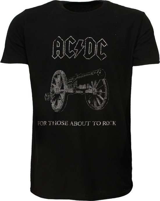 AC/DC For Those About To Rock T-Shirt Zwart - Officiële Merchandise