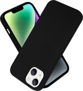 Cadorabo Hoesje geschikt voor Apple iPhone 14 in LIQUID ZWART - Beschermhoes gemaakt van flexibel TPU silicone Case Cover