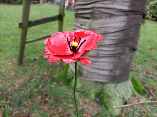 Floz Design Grafdecoratie Metalen Bloem