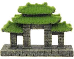 Mos Tempel - 14.3x5x10.2 cm - Aquarium decoratie