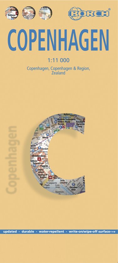 Cover van het boek 'B&B Kopenhagen stadsplan' van  Nvt
