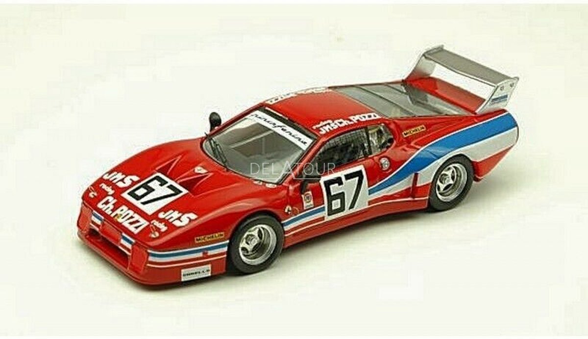 De 1:43 Diecast Modelcar van de Ferrari 512BB LM #67 van Daytona van 1979. De coureurs waren Ballot / Lena en Lecler. De fabrikant van het schaalmodel is Best Model. Dit model is alleen online beschikbaar