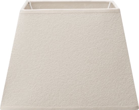 Foto: Home sweet home stoffen stoffen lampenkap rectangle beige minimalistische stijl 20 x 14 x 14 cm e27 fitting voor tafellampen voor woonkamer en slaapkamer