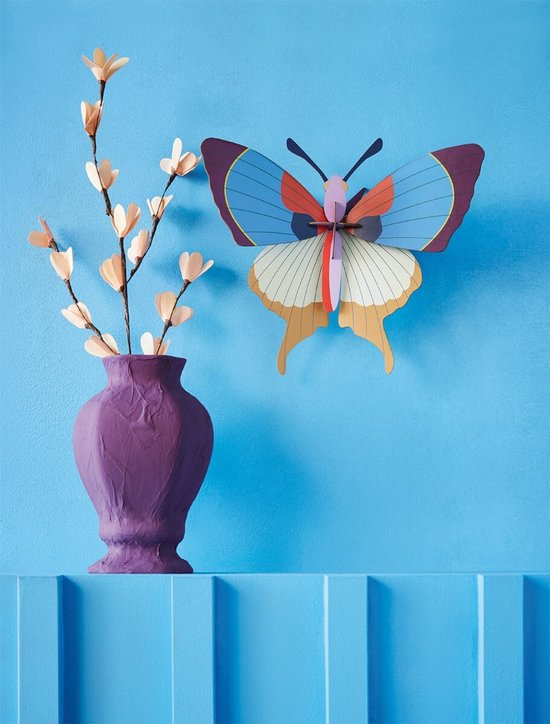 Studio ROOF Plum Fringe vlinder