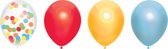 Haza Ballonnen - multi kleuren mix verjaardag/thema feest - 6x stuks