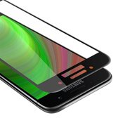 Cadorabo Screenprotector geschikt voor Samsung Galaxy A7 2017 Volledig scherm pantserfolie Beschermfolie in TRANSPARANT met ZWART - Gehard (Tempered) display beschermglas in 9H hardheid met 3D Touch