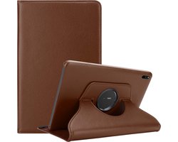 Cadorabo Tablet Hoesje geschikt voor Huawei MatePad 11 (10.95 Zoll) in PADDESTOEL BRUIN - Beschermhoes ZONDER auto Wake Up, met stand functie en elastische band sluiting Book Case Cover Etui