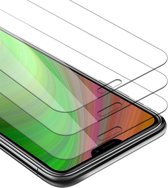 Cadorabo 3x Screenprotector geschikt voor Apple iPhone 12 PRO MAX - Beschermende Pantser Film in KRISTALHELDER - Getemperd (Tempered) Display beschermend glas in 9H hardheid met 3D Touch