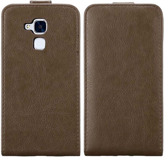 Étui Cadorabo pour Honor 5C en MARRON CAFÉ - Housse de protection au design à rabat Housse avec fermeture magnétique