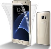 Cadorabo Hoesje voor Samsung Galaxy S7 in TRANSPARANT - 360° Full Body Case Cover Beschermhoes Voor- en achterbescherming, all-round bescherming met displaybescherming