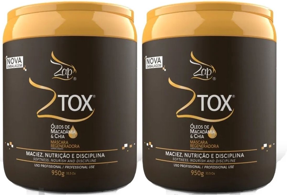 Zap Ztox Mascara Regeneratie olie Macadamia Chia 950g Voeding