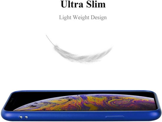 Coque Cadorabo adaptée à Apple iPhone XS MAX en METAL BLUE - Housse de protection en silicone TPU flexible Case Cover