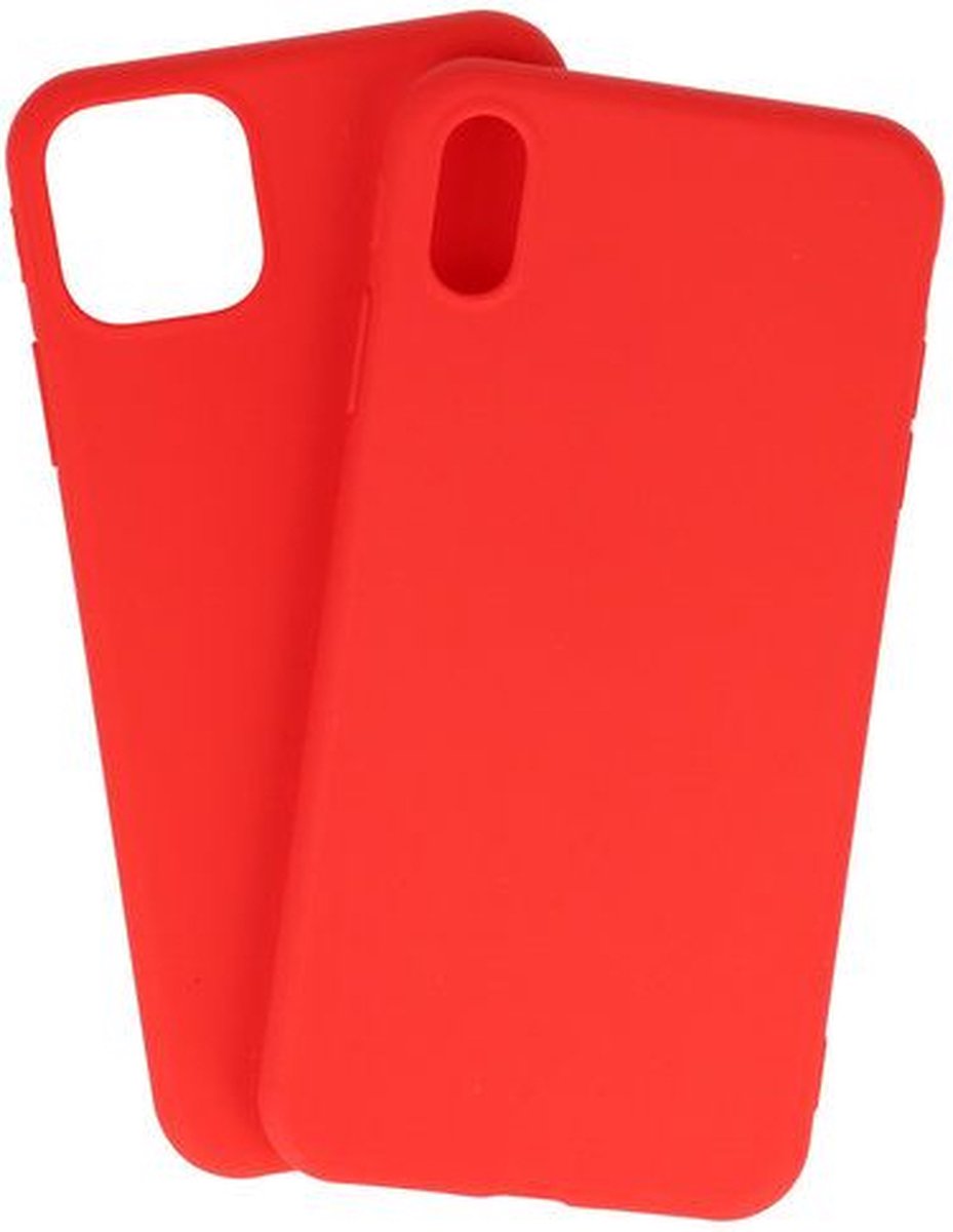 Samsung Galaxy Note 10 Lite / A81 Siliconen Hoesje - Rood - Galaxy - Smartphone Case