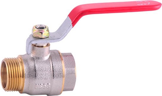 Rp 1-1/2 Inch Drinkwater 2-Weg Messing Kogelkraan
