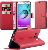 Cadorabo Hoesje geschikt voor Samsung Galaxy J5 2016 in KARMIJN ROOD - Beschermhoes met magnetische sluiting, standfunctie en kaartvakje Book Case Cover Etui