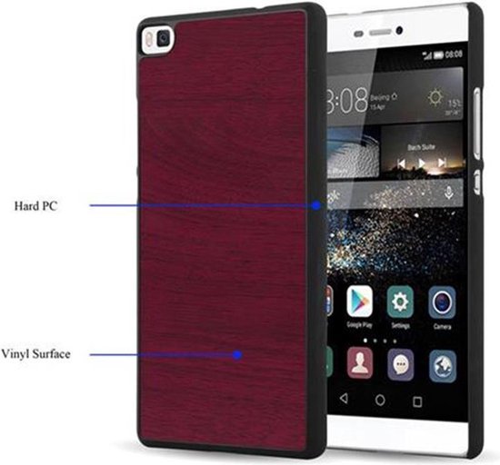 CADORABO Cover Con Chiusura Magnetica, Funzione Stand E Tasca Per Le Carte Custodia Per Cellulare Per P8 Lite 2015 Rosso Mela 77214635