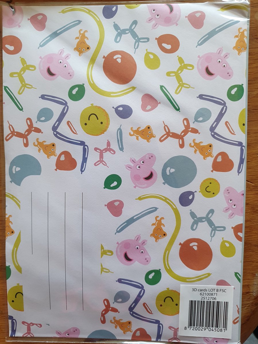 Officiële Peppa Pig Verjaardagskaart, Gelukkige Verjaardag