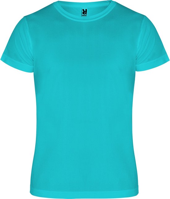 T-shirt sport unisexe enfant turquoise manches courtes marque Camimera Roly 16 ans 164-176