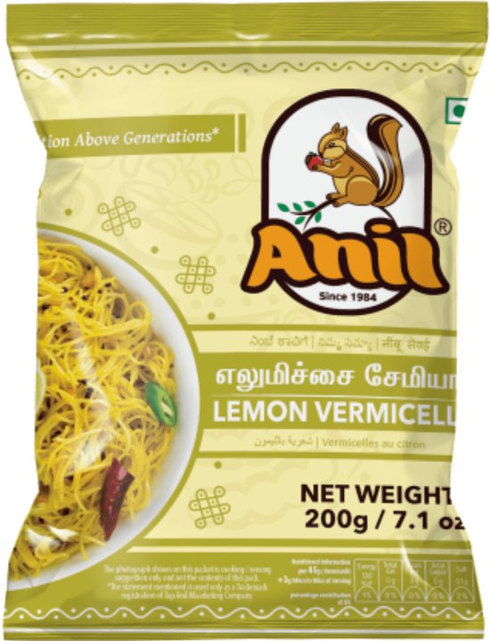 Anil - Citroen Vermicelli met Kruidenmix - Lemon Vermicelli - 3x 200 g