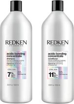 Redken Acidic Bonding Concentrate Shampoo 1000ml + Conditioner 1000ml - Voordeelverpakking