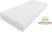 Golden Bedden - Matras 80x160 - 14cm dik - HR50 Koudschuim - Afritsbaar hoes - contour gesneden 7-zone - Gemiddeld