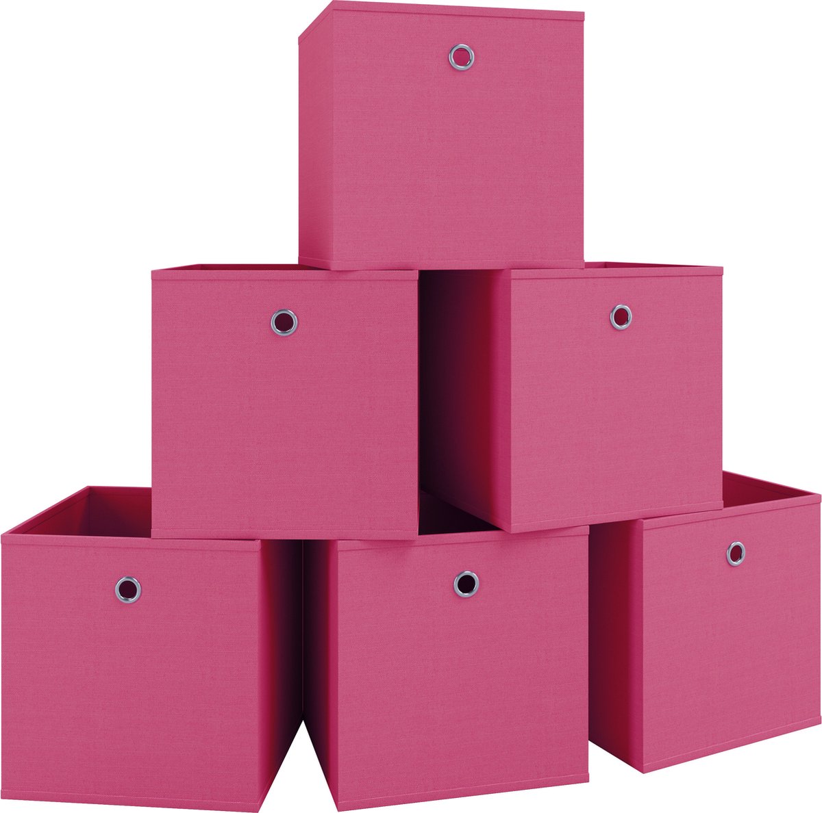 VCM Set van 6 opvouwbare box stoffen box opvouwbare plank box opslag boxen Set van 6 opvouwbare box stoffen box opvouwbare plank box opslag boxen