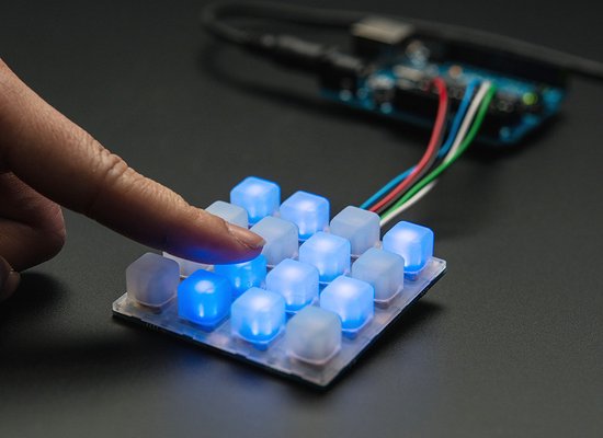 Trellis Monochrome Driver PCB for 4×4 Keypad van Adafruit 1616