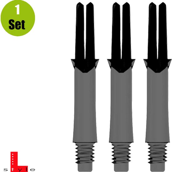 L-Style L-Shaft Locked Straight Clear Black - X-Short 130 van L-Style — afbeelding 3
