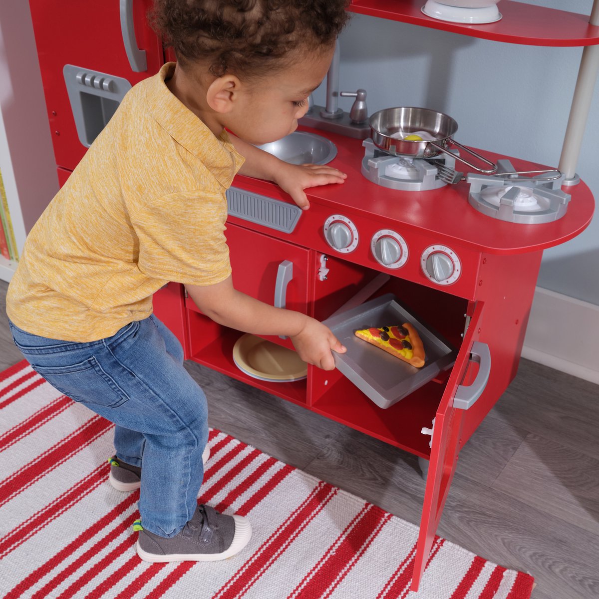 KidKraft Vintage Houten Keukentje Rood - Speelkeuken — afbeelding 2