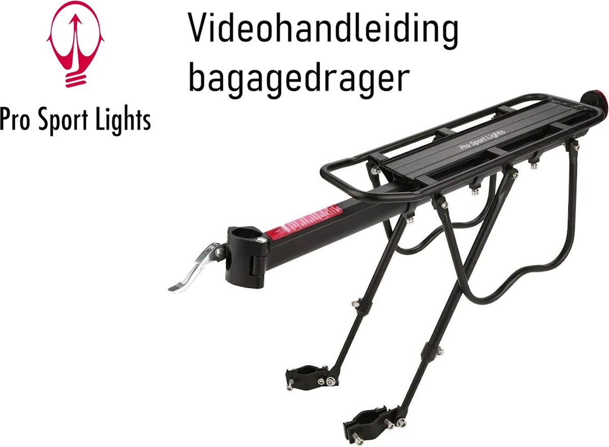 Pro Sport Lights Porte-bagages Et Garde-boue Avec QR – Pour VTT Et Vélo De Route, Charge Max 50 Kg