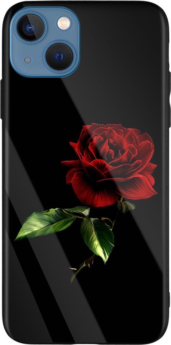 Trendyware bloem/flower/roos Iphone 14 tpu telefoonhoesje/phone case