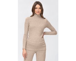 Product: PIETRO Brunelli JUMPER THE CARLA TURTLENECK OATMEAL HEATHER L, van het merk 