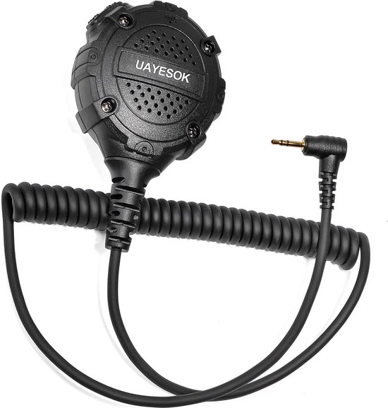Unipolaire - Microphone haut-parleur pour talkie-walkie - 2,5 mm - Microphone sans fil universel - Microphone d'épaule externe - Convient aux Radios Motorola Talkabout - Accessoires de vêtements pour bébé de Radio bidirectionnelle de sécurité