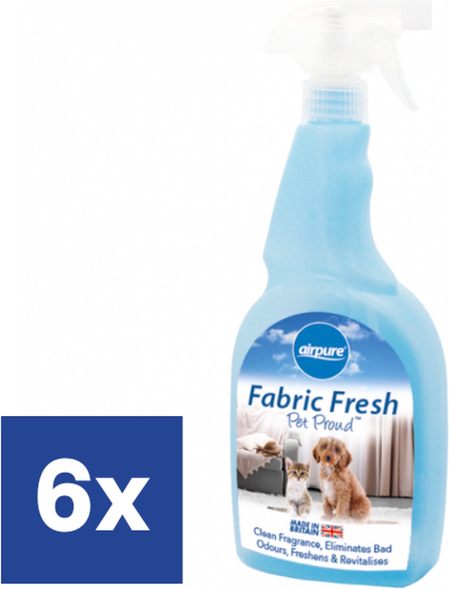 Airpure Textielverfrisser Pet Proud - 6 x 750 ml