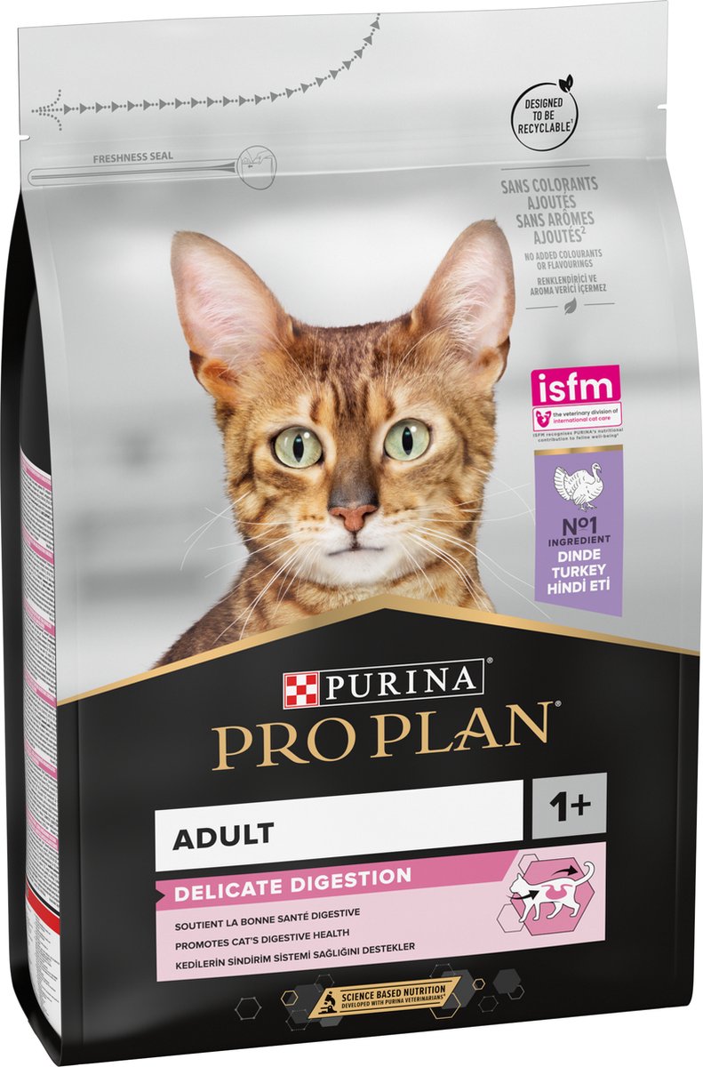 Pro Plan Adult Delicate Digestion met kalkoen kattenvoer 2 x 3 kg