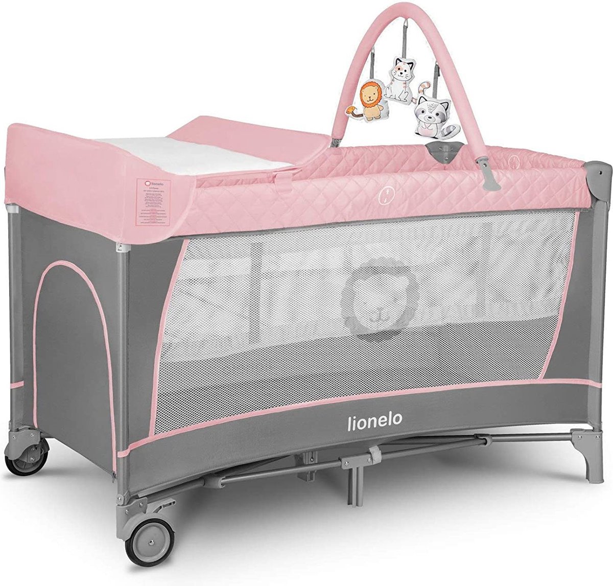 Lionelo Flower - Reisbed - LockGuard - draagtas - 2in1
