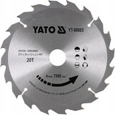Lame de scie circulaire YATO Ø210 mm - 20T - diamètre intérieur 30 mm