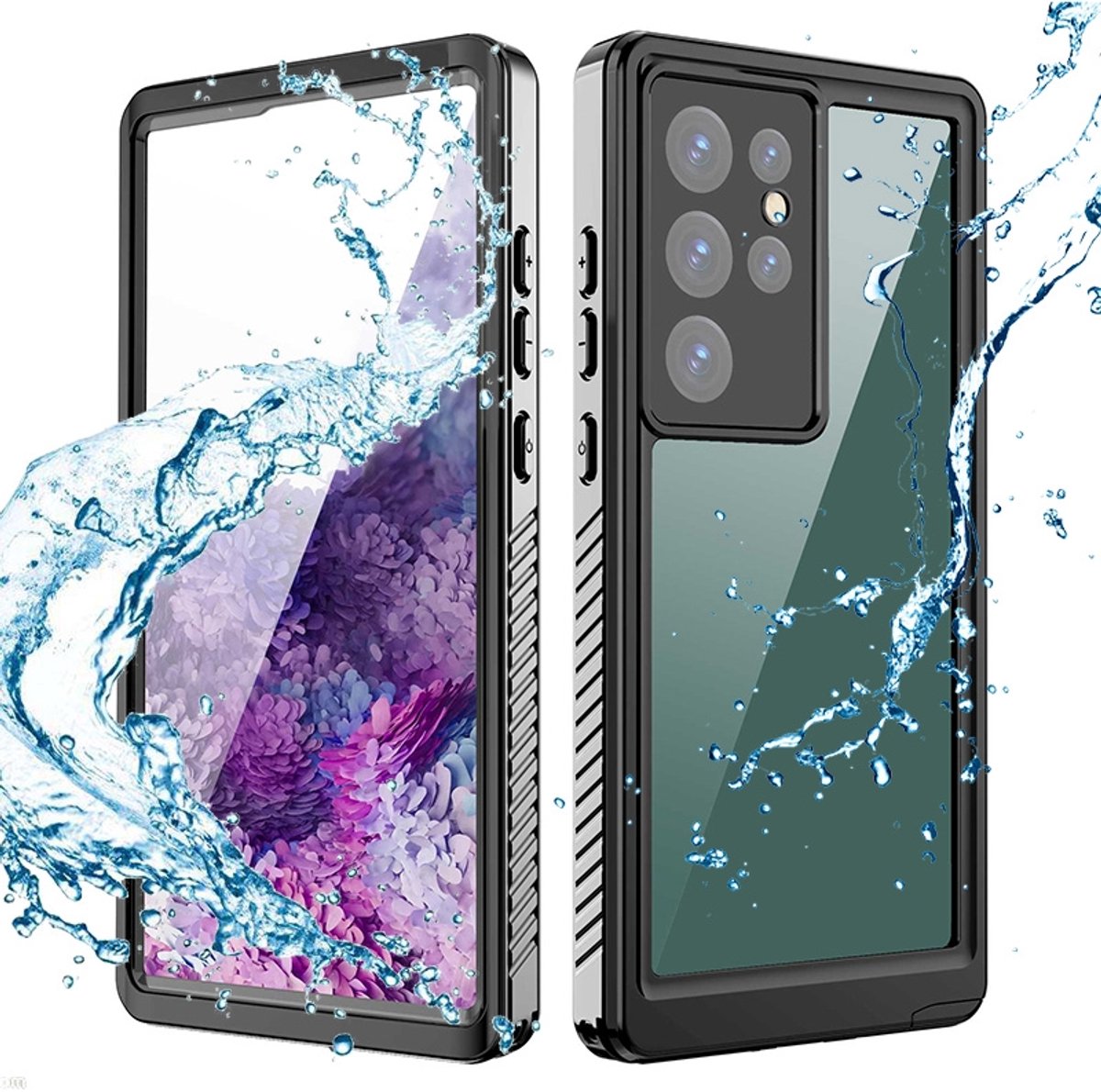 Waterdicht Hoesje Samsung Galaxy S23 Ultra - zwart