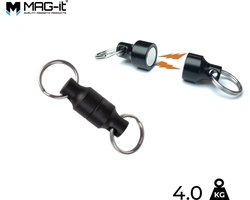 MAG-it® Magnetische Connector - Magneet Sleutelhanger - Quick Release Magnetische snel sluiting - Magneet met ring - Magneet met oog - Hoogste trekkracht 4,0 KG!