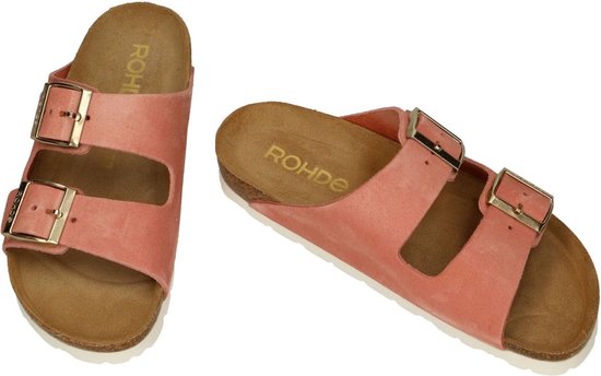 Rohde -Dames - roze - slippers & muiltjes - maat 39 | bol.com