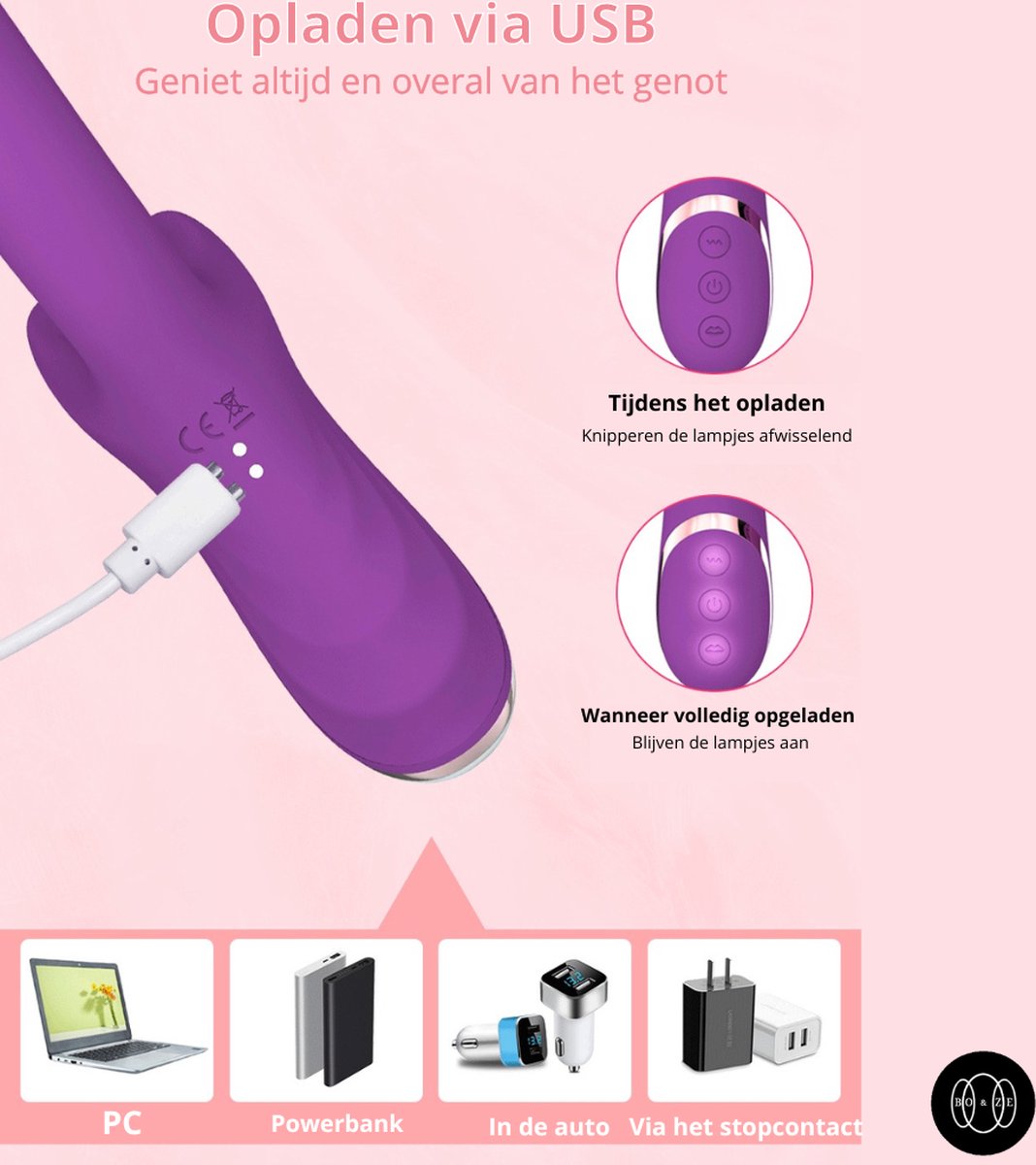 Boze® Vibrators Voor Vrouwen - Vibrator Dubbel - Sex Toys Voor Vrouwen