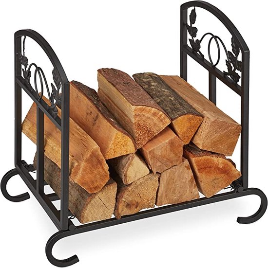 Foto: Firewood rack haardhoutrek haardbestek brandhoutrek fireplace cutlery firewood rack 44 5 x 51 x 32 cm